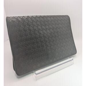 Authentic Bottega Veneta intrecciato 2-Way Bag – Dark Brown